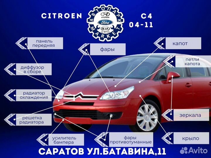 Противотуманные фары citroen c4