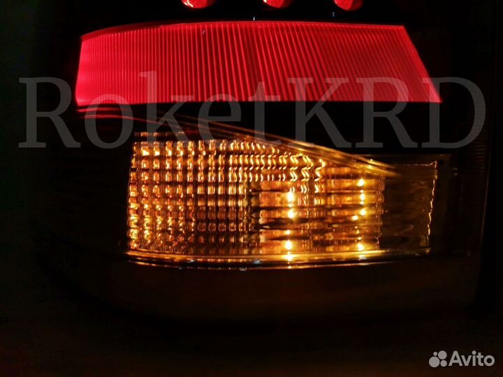 Задние фонари toyota land cruiser 200 Чр-белые