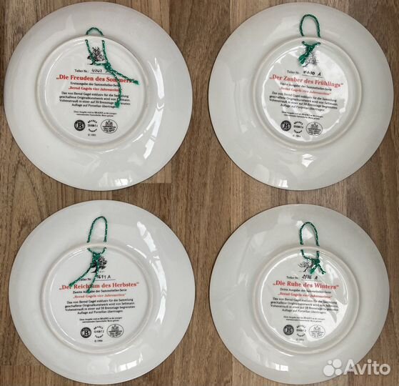 Настенные тарелки. Фарфор