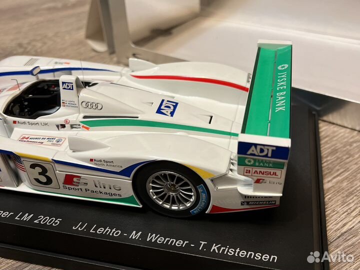 Audi R8 3.6L N 3 winner 24h LM 2005 1/18 Spark