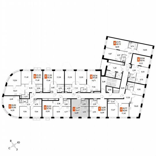 Квартира-студия, 24,6 м², 15/15 эт.