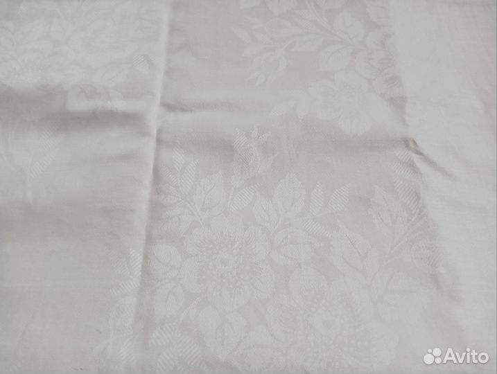 Скатерть с салфетками лен времен СССР