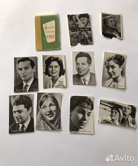 Мини открытки, актеры советского кино