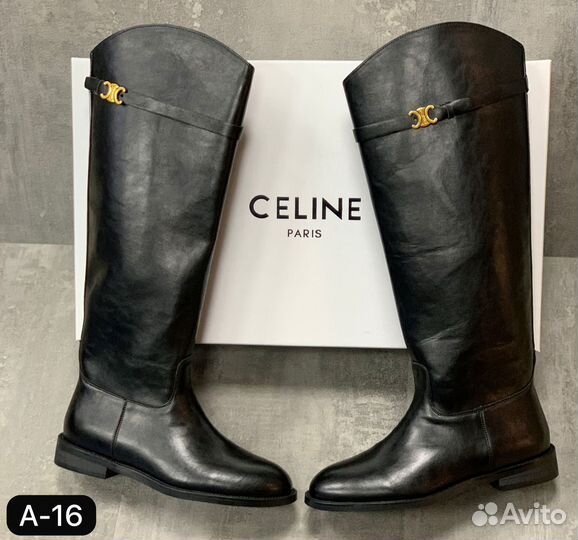 Сапоги трубы женские Celine