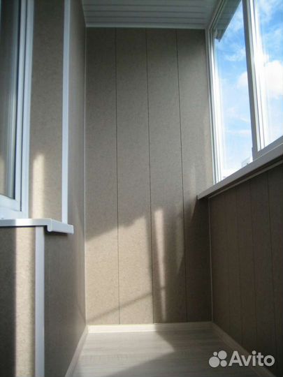 Пластиковая лоджия 6 метров с отделкой