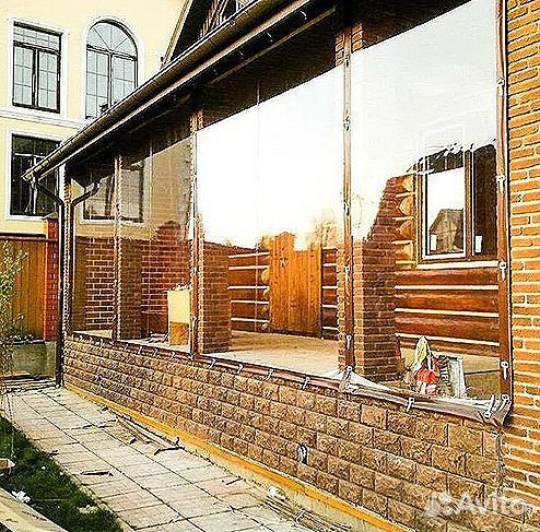 Мягкие окна для веранды террасы, беседки, под ключ