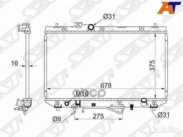Радиатор toyota camry japan -98 TY0003SV40 Sat