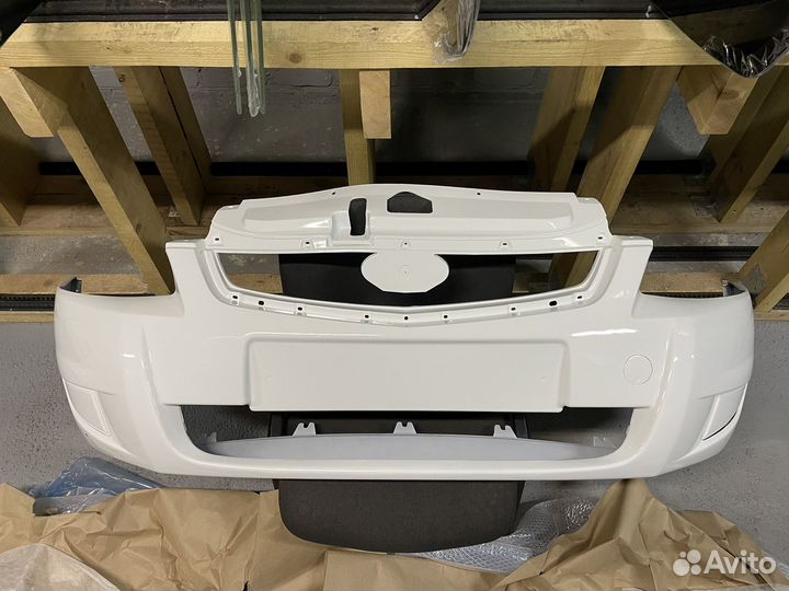 Бампер приора перед Белое облако 240