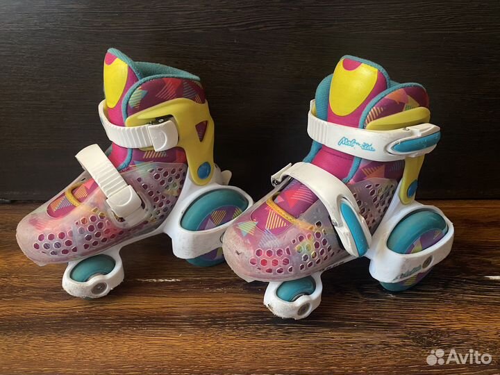 Роликовые коньки детские квадры 26-29 размер
