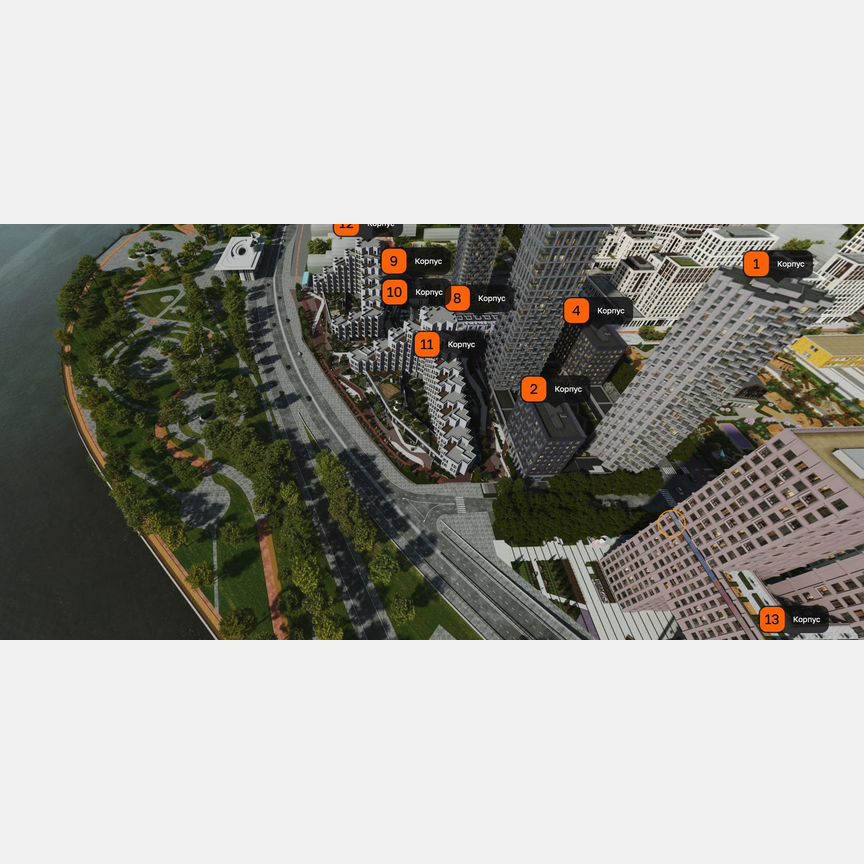 2-к. квартира, 60 м², 13/25 эт.