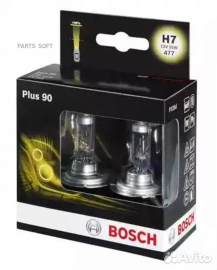 Bosch 1987301075 Лампа H7 +90