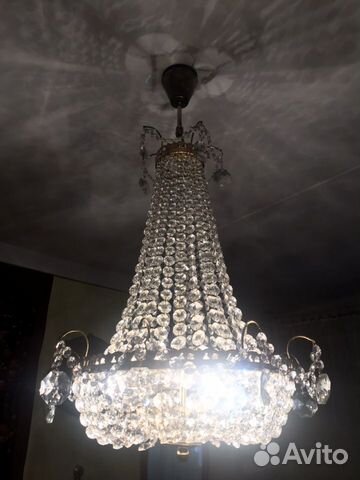 Люстра богемский хрусталь