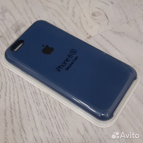 Силиконовый чехол на iPhone 6 / 6S синий