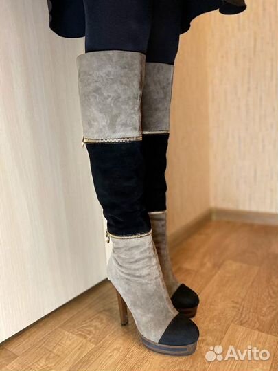 Сапоги зимние 37 замша