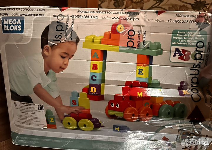 Конструктор Мегаблокс Паровоз