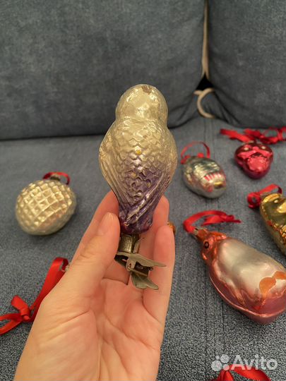 Елочные игрушки СССР набор стекло