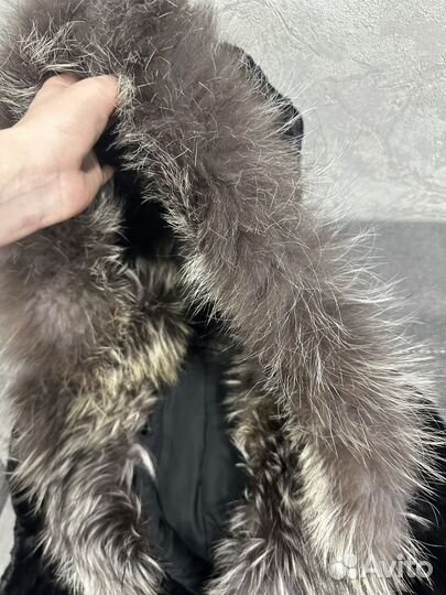 Шуба норковая с капюшоном