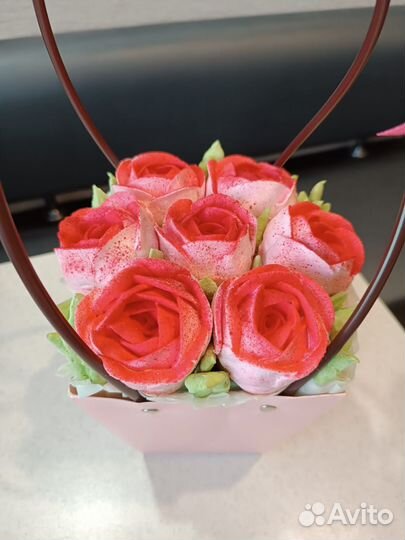 Съедобные букеты из зефира