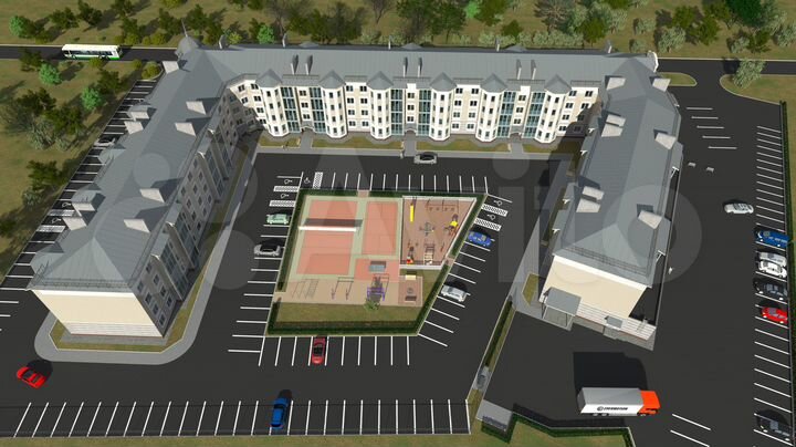 2-к. квартира, 56,7 м², 2/4 эт.