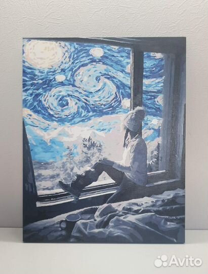 Картины по номерам раскрашенная