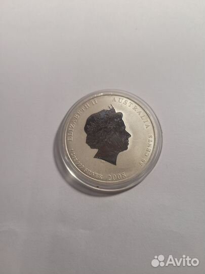 Австралия 50 центов серебро редкая