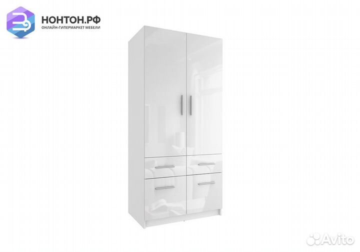 Шкаф двухстворчатый Хаген белый