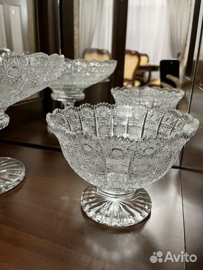 Хрустальная ваза чехия