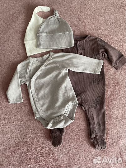 Фирменные детские вещи пакетом 56-62 см б/у