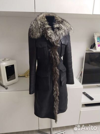 Дубленка с натуральным мехом 44-46 размер