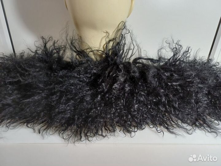 Воротник опушка шерсть ламы