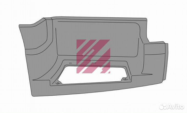 Корпус подножки 12-15 тонн правый даф