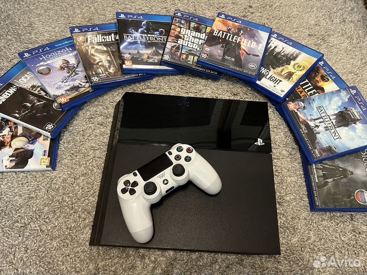 Sony playstation 4 + 11 игр