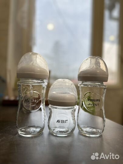 Бутылочки avent стекло