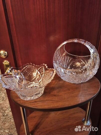 Хрусталь. Вазы для фруктов. СССР