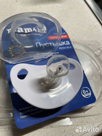 Пустышка термометр maman