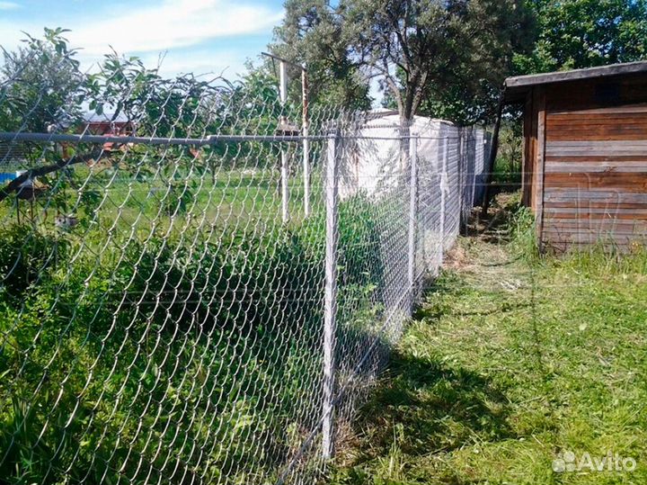 Забор из рабицы