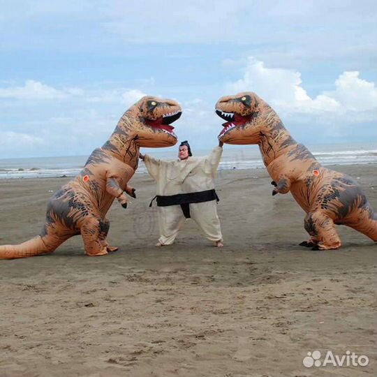 Костюм динозавра надувной T-REX, Миньон и т.д