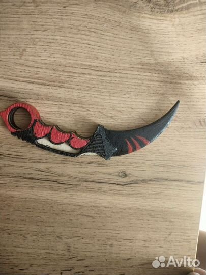 Деревянный нож керамбит