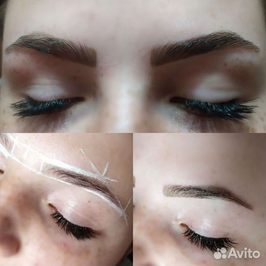 Наращивание, ламинирование ресниц, бровист