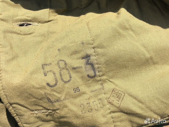 Бушлат военный зимний СССР