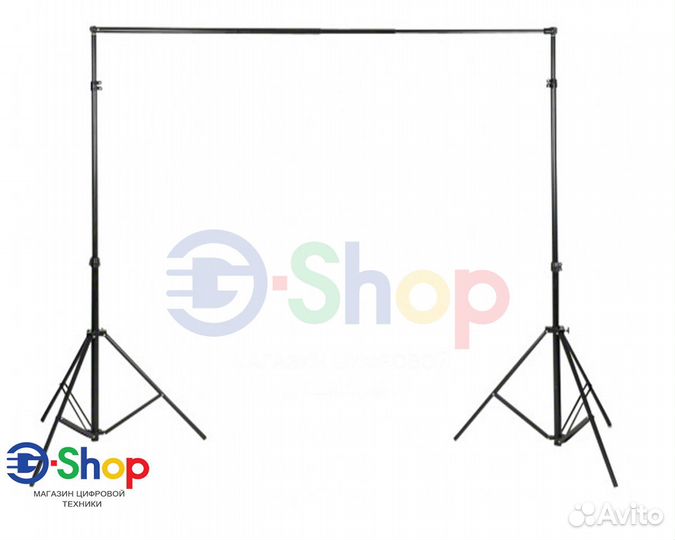 Комплект перекладина для фона 2м и 2 стойки 2м