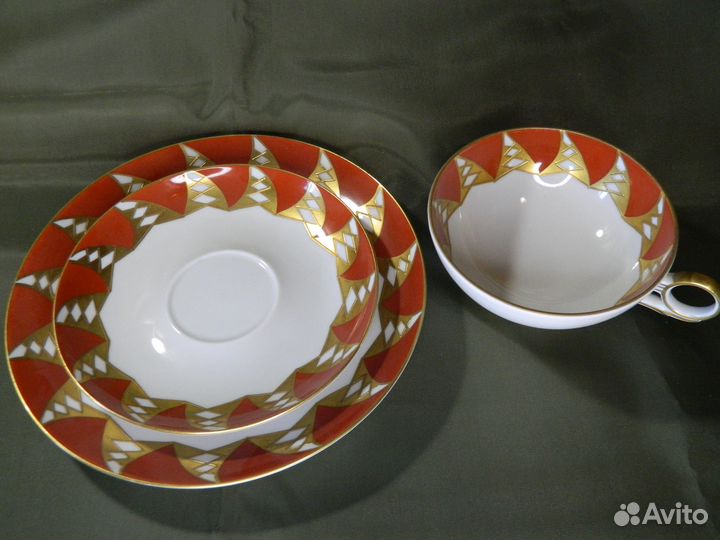 Чайное трио Валлендорф (Wallendorf), гдр