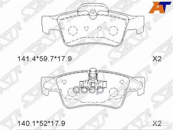 Колодки тормозные зад mercedes GL X164/ML W164/G
