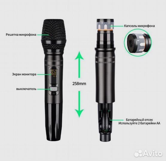 Готовый комплект для караоке под ключ в кейсе.13в1