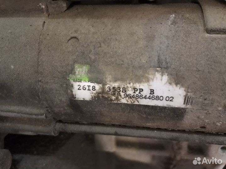 Стартер peugeot 207