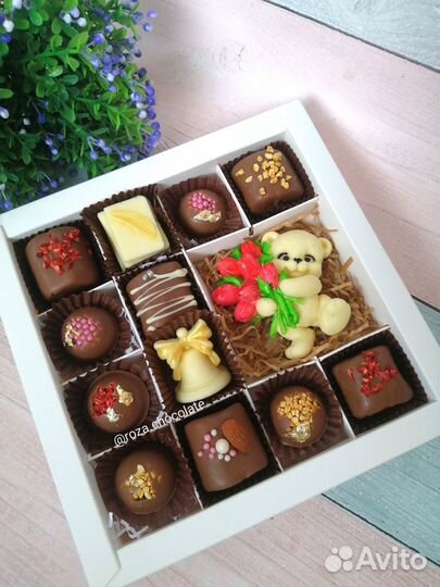 Шоколадные букеты, шоколад ручной работы