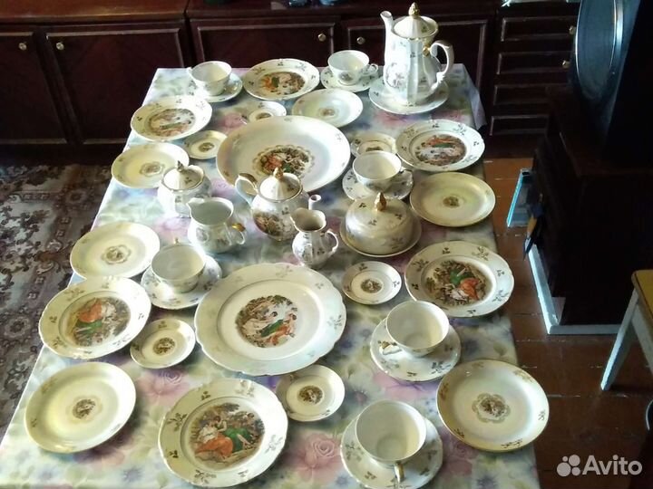 Сервиз Мадонна ГДР, Столовый, чайный, кофейный