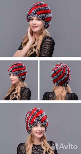 Теплая красивая шапка