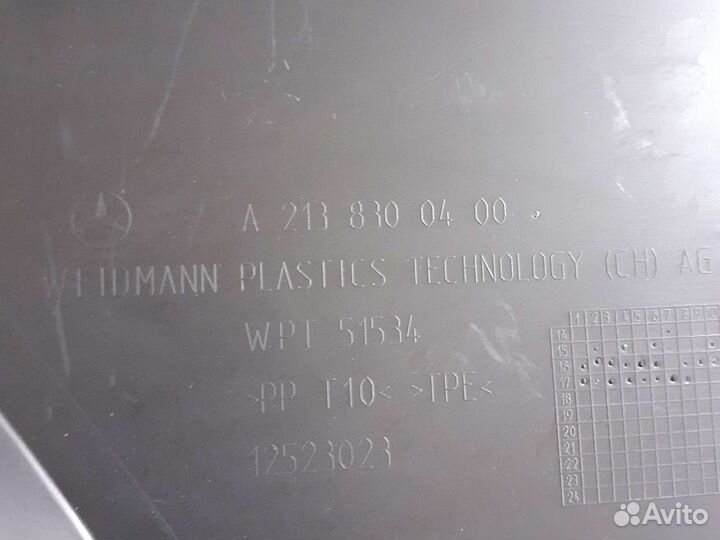 Накладка моторного отсека правая Mercedes W213