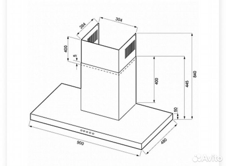 Вытяжка для кухни 90 см kuppersberg